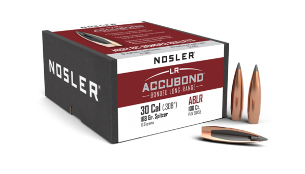 Nosler 30 Caliber 168gr Accubond Long Range (100ct)