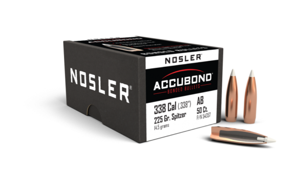 Nosler 338 Caliber 225gr Accubond (50ct)
